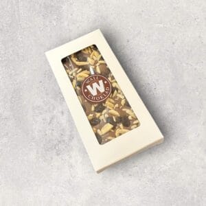 Chokladkaka, mjölkchoklad med mandel och russin