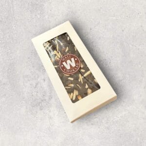 Chokladkaka, mörk choklad med mandel och russin