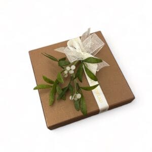 Lyxig ask med 16 praliner, mistel