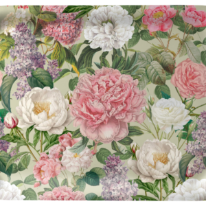 Träbricka 27x20cm, rosor