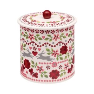 Rund plåtburk med lock, Love Birds