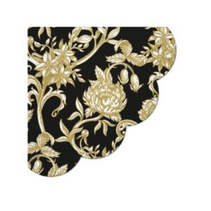 Servetter, Baroque flowers, rund